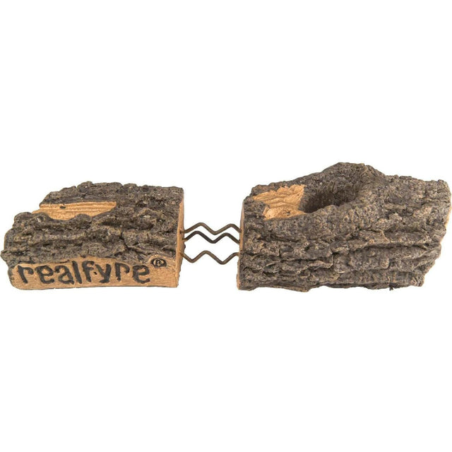 Peterson Real Fyre Mountain Crest Oak Gas Log Set With Vented ANSI Certified G31 Triple-Tier Burner