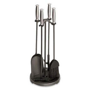 Pilgrim 5 Piece Vintage Iron Stove Tool Set with Steel Barrel Handles
