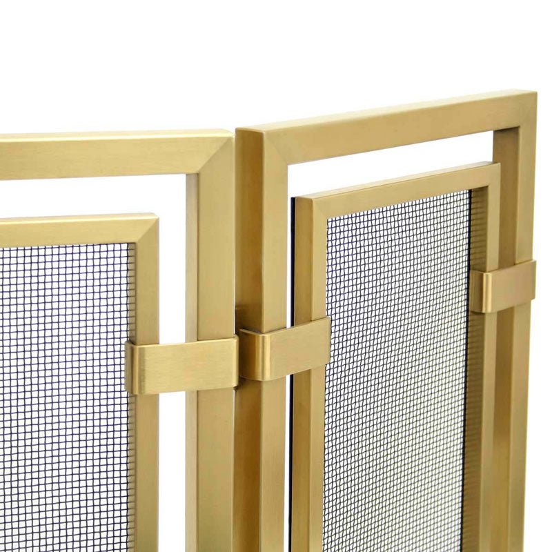 Pilgrim Sinclair Tri Panel Brass Fireplace Screen – NYC Fireplaces &  Outdoor Kitchens