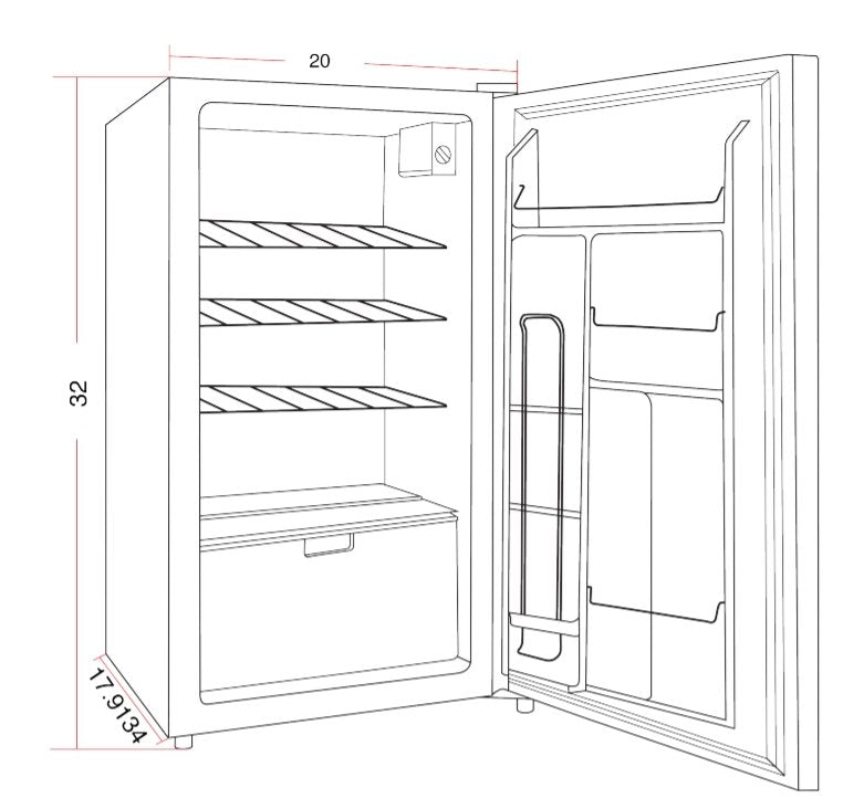 Summerset 20-Inch 4.5 Cu. Ft. Compact Refrigerator