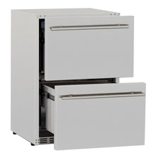 Load image into Gallery viewer, Summerset 24-Inch 5.3 Cu. Ft. Outdoor Rated Deluxe Refrigerator Drawers - SSRFR-24DR2
