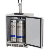 Summerset 25-Inch 6.6 Cu. Ft. Outdoor Rated Dual Tap Beer Dispenser/Kegerator