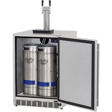 Load image into Gallery viewer, Summerset 25-Inch 6.6 Cu. Ft. Outdoor Rated Dual Tap Beer Dispenser/Kegerator
