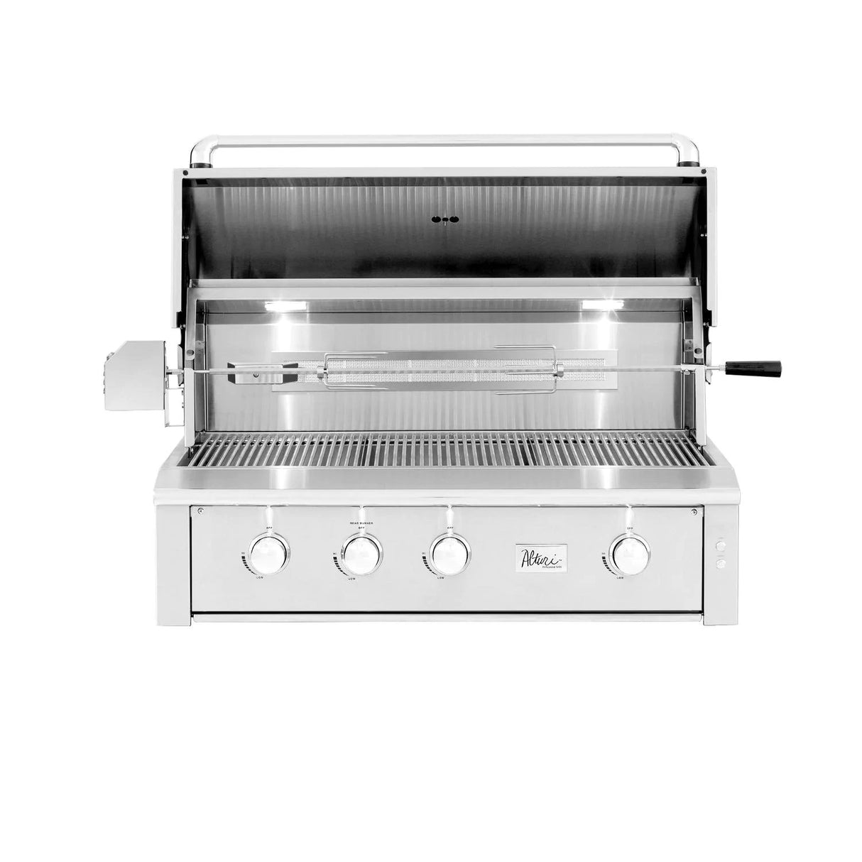 Summerset Alturi 42-Inch 3-Burner Built-In Gas Grill With Stainless Steel Burners & Rotisserie
