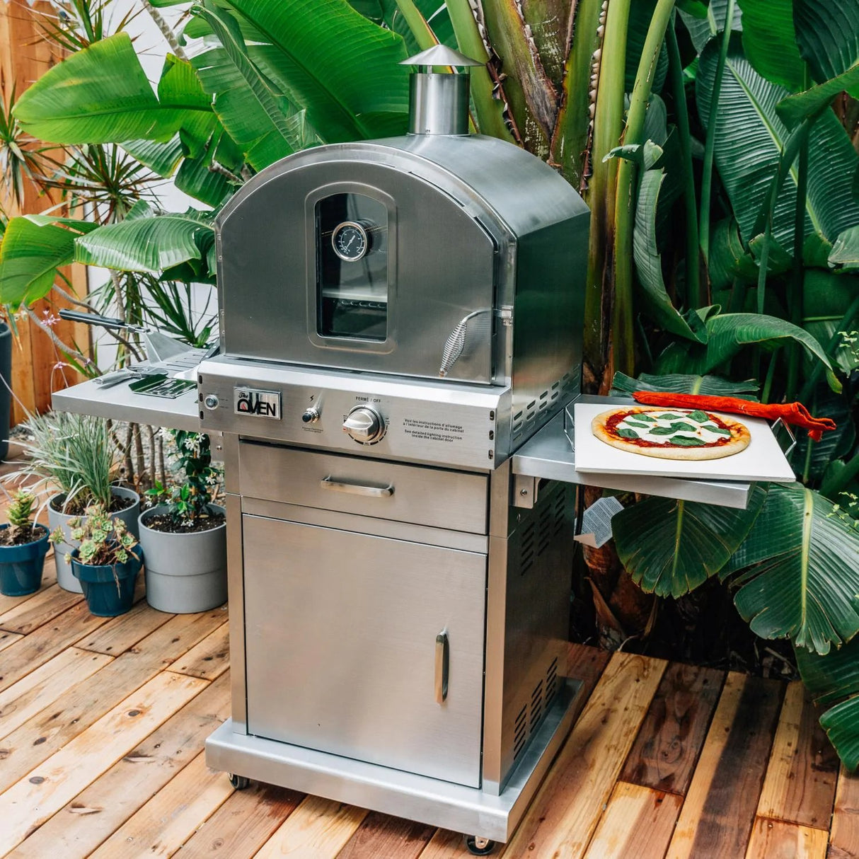 Summerset Freestanding Gas Outdoor Pizza Oven on Cart - SS-OVFS