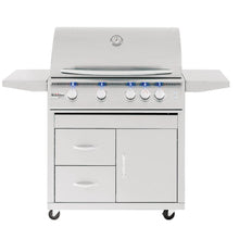 Load image into Gallery viewer, Summerset Sizzler Pro 32-Inch 4-Burner Freestanding Gas Grill With Rear Infrared Burner
