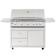 Load image into Gallery viewer, Summerset Sizzler Pro 40-Inch 5-Burner Freestanding Gas Grill On Cart w/ Rear Infrared Burner

