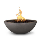 The Outdoor Plus Sedona 33-Inch Gas Fire Bowl Fire Pit - Chocolate - Electronic Ignition