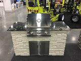 TRU Innovative 5 Foot Grill Island - With 25 Inch Blaze Grill, Doors, Island & Countertop