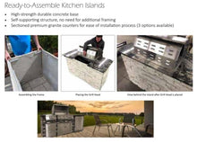 Load image into Gallery viewer, TRU Innovative 7 Foot Outdoor Bar Kitchen Island - Ready To Assemble
