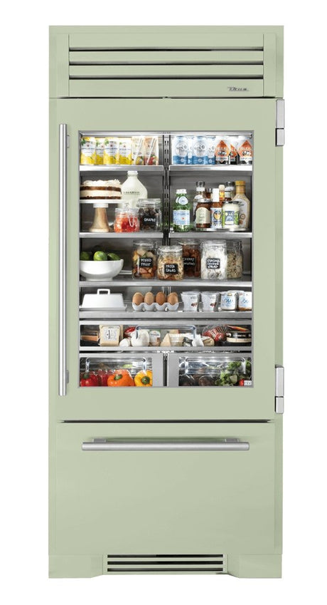 True 36 Inch Refrigerator with Bottom Freezer with Glass Door