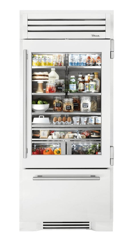 True 36 Inch Refrigerator with Bottom Freezer with Glass Door