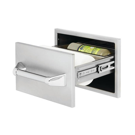 Twin Eagles 15-Inch Built-In Stainless Steel Paper Towel Drawer with Storage Tray - TEPT15SD-C