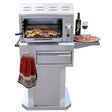 Twin Eagles 24-Inch Propane Gas Salamangrill with Pizza Stone on Pedestal Cart