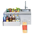 Twin Eagles 30-Inch Built-In Stainless Steel Outdoor Bar With Sink and Ice Bin Cooler