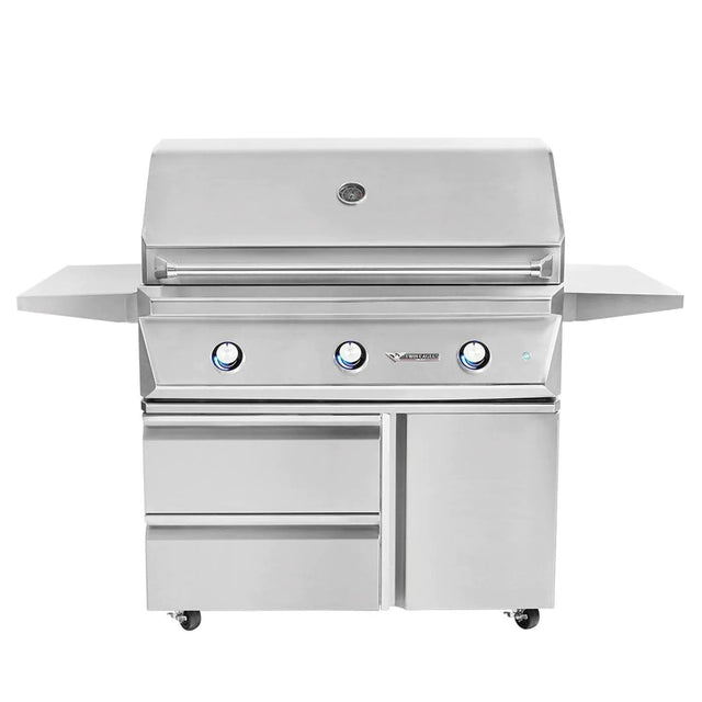 Twin Eagles 42-Inch 3-Burner Freestanding Gas Grill On Cart