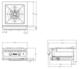 Twin Eagles Built-In 24" Gas Power Burner with Reversible Heavy Duty Grate & Stainless Steel Lid