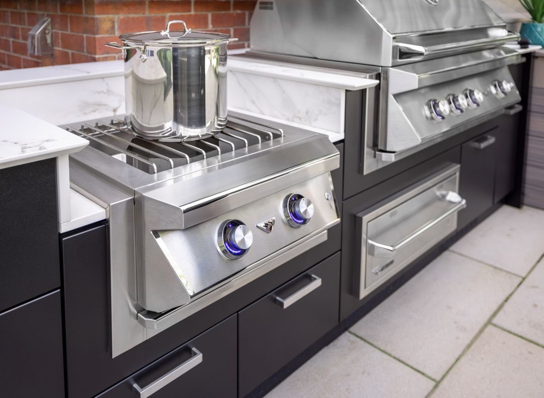 Outdoor kitchen power clearance burner