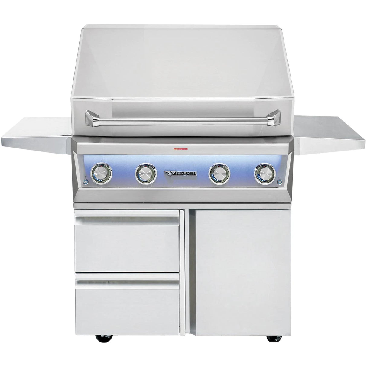 Twin Eagles Eagle One 36-Inch 3-Burner Freestanding Gas Grill with Sear Zone & Infrared Rotisserie Burner On Deluxe Cart