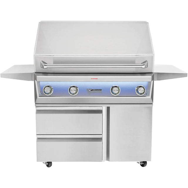 Twin Eagles Eagle One 42-Inch 3-Burner Freestanding Gas Grill with Sear Zone & Infrared Rotisserie Burner On Deluxe Cart