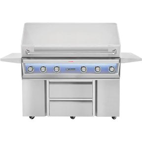 Twin Eagles Eagle One 54-Inch 4-Burner Freestanding Gas Grill with Sear Zone & Two Infrared Rotisserie Burners On Deluxe Cart