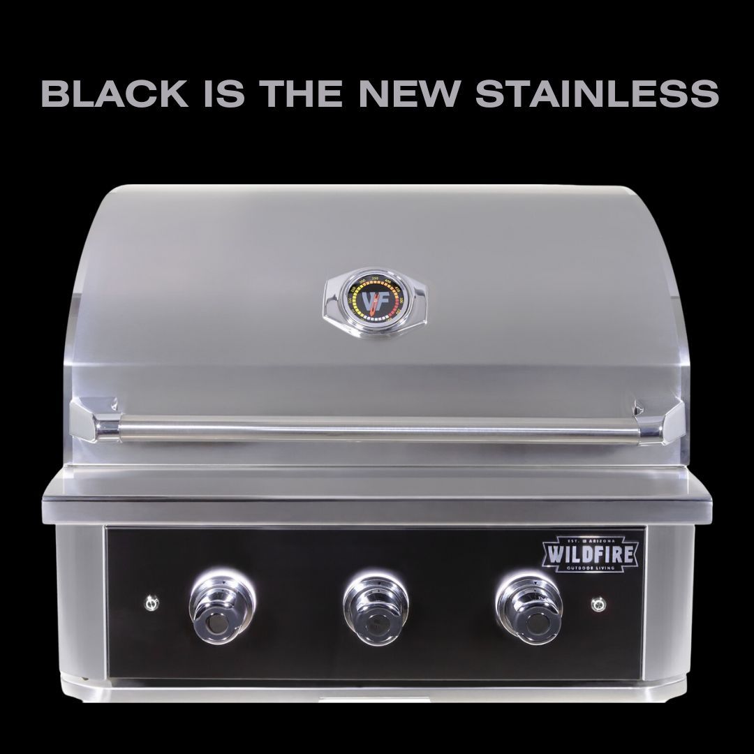 Wildfire Ranch PRO 30-Inch Black 304 SS Natural Gas Grill - WF-PRO30G-RH-NG