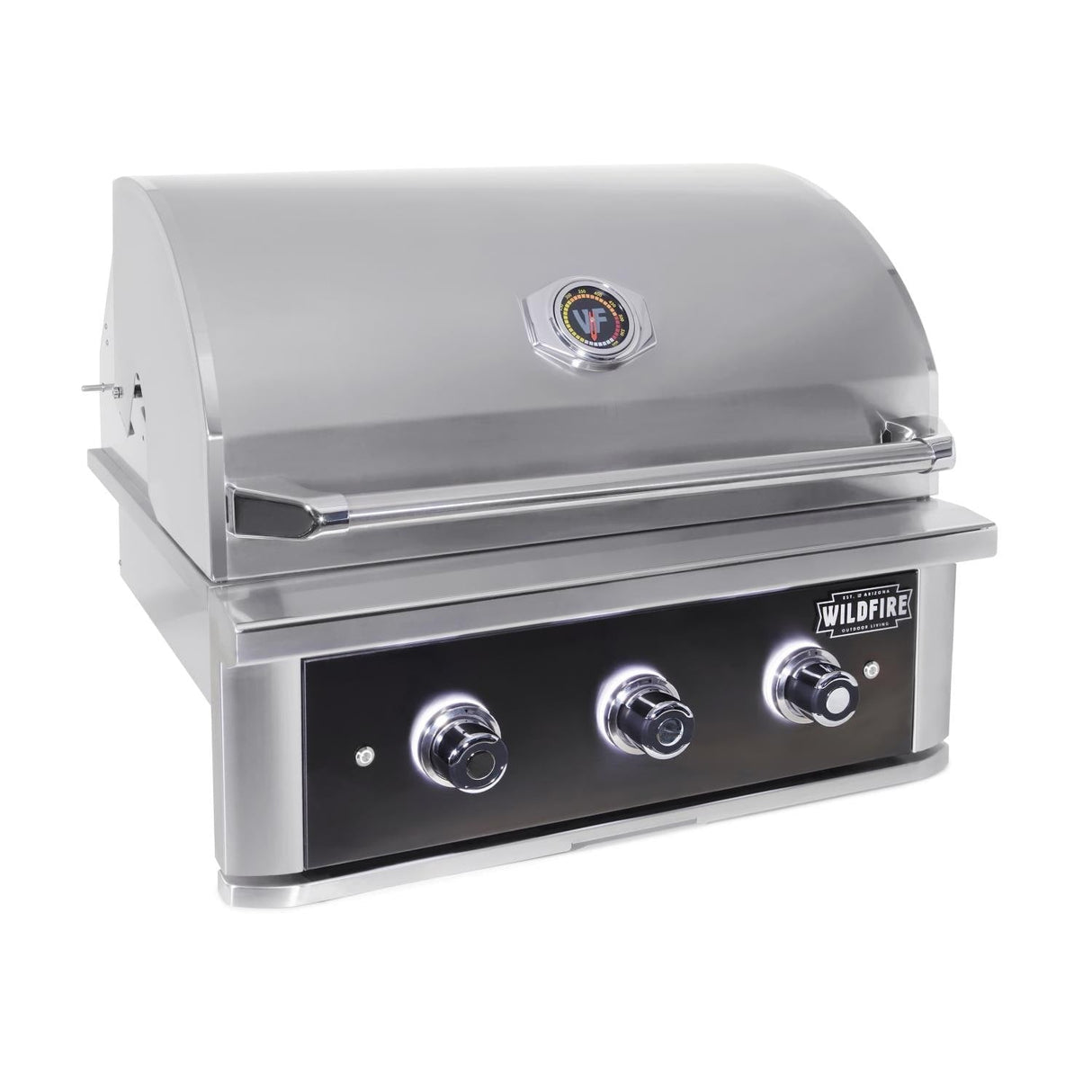 Wildfire Ranch PRO 30-Inch Black 304 SS Natural Gas Grill - WF-PRO30G-RH-NG