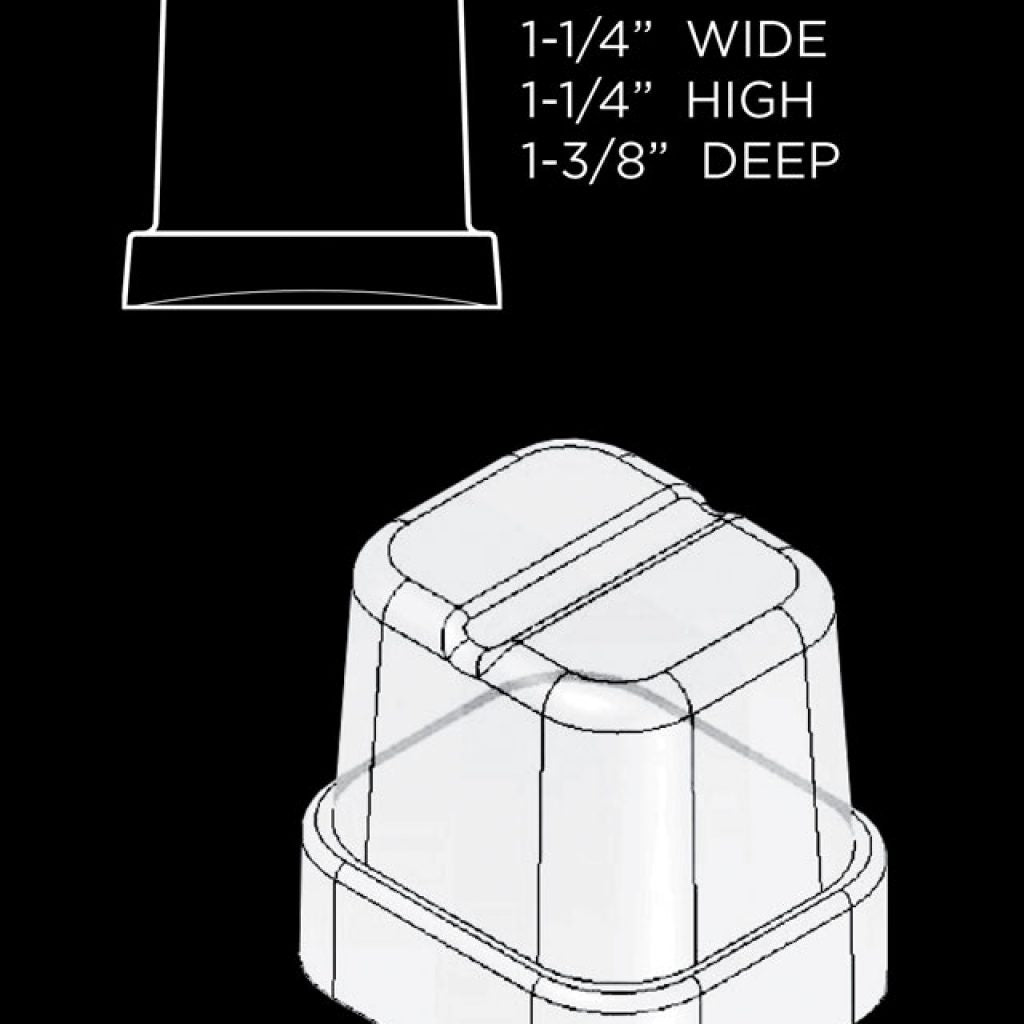 XO 15 Inch Built-In Outdoor Rated Gourmet Ice Maker with Crystal Clear Cubes - Gravity Drain