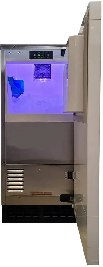 XO 15 Inch Undercounter Indoor Nugget Ice Maker with Drain Pump