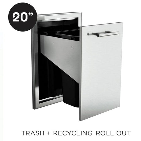 XO 20 Inch Pro-Grade Luxury Trash Roll Out Drawer