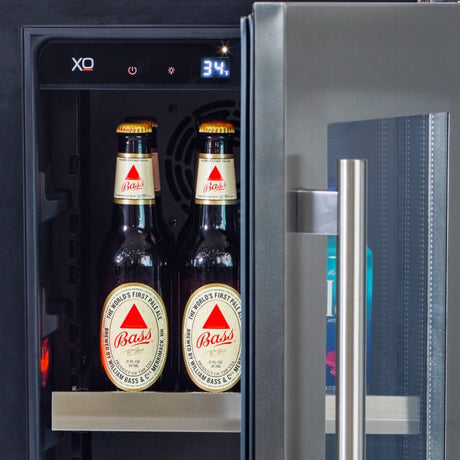 XO 30 Inch French Door Beverage Center/Single Zone Wine Cellar Indoor Refrigerator Combo
