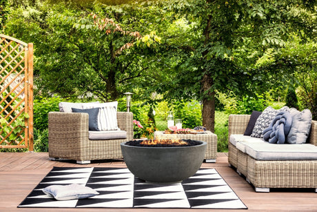 XO 39 Inch Gas Fire Bowl Fire Pit - 65,000 BTUs