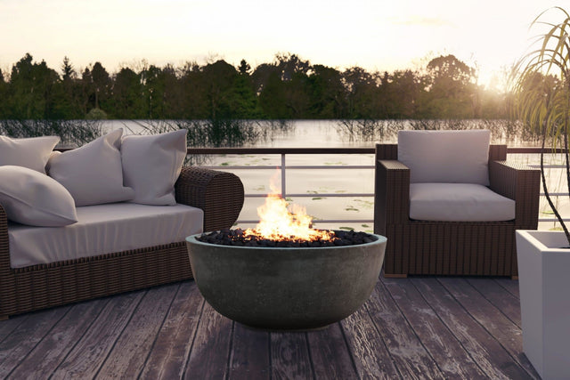 XO 39 Inch Gas Fire Bowl Fire Pit - 65,000 BTUs