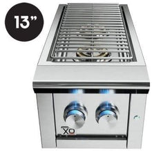 Load image into Gallery viewer, XO 42&quot; Built-In Gas Grill Four Piece Package with Side Burner, Double Doors, and Refrigerator
