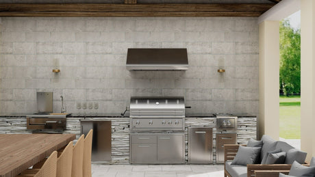 XO 42 Inch Pro Style Wall Mount Ducted Hood with 1200 CFM & LED Lights