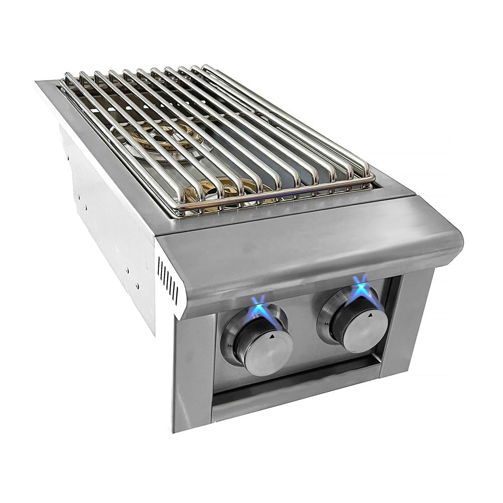 XO Performance XLT 13 Inch Built-In Double Side Burner with 2 Gas Burners