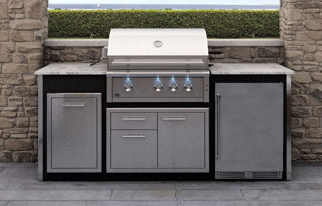XO Pro-Grade Designer Pre-Assembled Island with 36 Inch XO Pro Grade Grill
