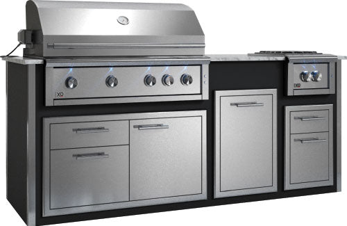 XO Pro-Grade Designer Pre-Assembled Island with 42 Inch XO Pro Grade Grill